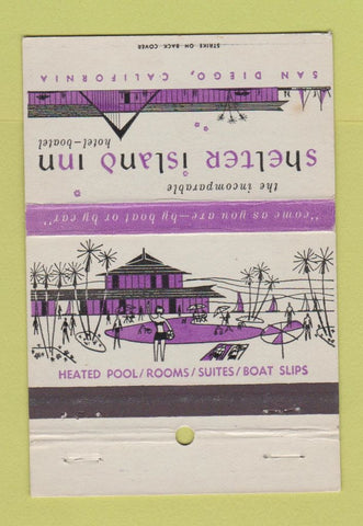 Matchbook Cover - Shelter Island Inn San Diego CA 40 Strike