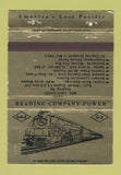 Matchbook Cover - Reading Railroad Historic PA Match Club GOLD 40 Strike