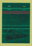Matchbook Cover - Reading Railroad Historic PA Match Club GREEN 40 Strike