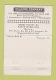 Matchbook Cover - Reading Railroad Historic PA Match Club SILVER 40 Strike