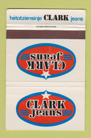Matchbook Cover - Clark Jeans 40 Strike