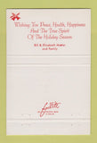Matchbook Cover - Tower Steak House Mountainside NJ 40 Strike