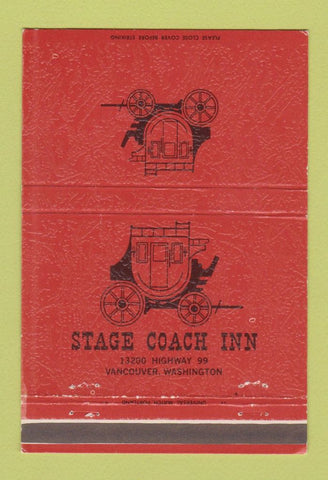 Matchbook Cover - Stage Coach Inn Vancouver WA 40 Strike