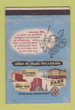 Matchbook Cover - Hotels Plainfield Renton Newark NJ Park Stacy Trent 40 Strike