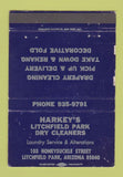 Matchbook Cover - Harkey's Litchfield Park Dry Cleaners AZ WEAR 40 Strike