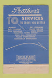 Matchbook Cover - Prather's Laundry Fort Myers FL 40 Strike