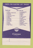 Matchbook Cover - Intrupa Fork Lift Parts Chicago IL  40 Strike