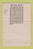 Matchbook Cover - Monterey Motel Silver Springs FL WORN 40 Strike
