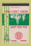 Matchbook Cover - American Legion Tecumseh MI Christmas 40 Strike