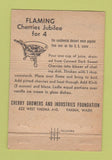 Matchbook Cover - Cherry Growers Jubilee Yakima WA WEAR 40 Strike