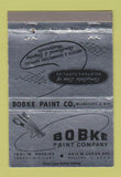 Matchbook Cover - Bobke Paint Company Milwaukee WI 40 Strike