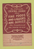 Matchbook Cover - Alpine Lounge Chicago IL 40 Strike