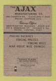 Matchbook Cover - AJAX Forging Press Cleveland OH Chicago 40 Strike