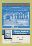 Matchbook Cover - Florida National Bank Coral Gables FL Wm Swain 40 Strike