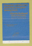 Matchbook Cover - Florida National Bank Coral Gables FL Wm Swain 40 Strike