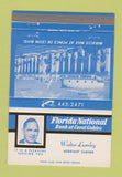 Matchbook Cover - Florida National Bank Coral Gables FL Walter Lumley 40 Strike