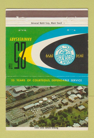 Matchbook Cover - Florida Fuel Oil 1959 Miami FL 40 Strike