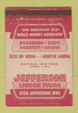 Matchbook Cover - Jefferson Liquor Store Buffalo NY 40 Strike