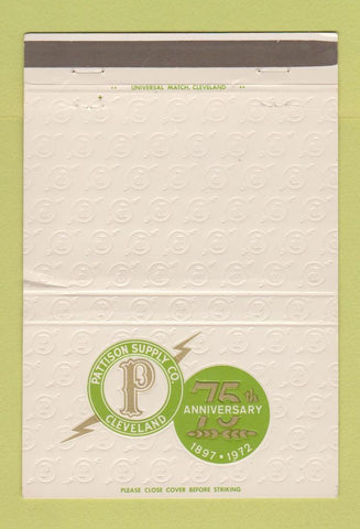 Matchbook Cover - Pattison Supply Cleveland OH 1972 industrial supply 40 Strike