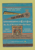 Matchbook Cover - Brass Rail Bar Detroit MI WEAR 40 Strike