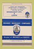 Matchbook Cover - Picket Van Landingham Insurance Albuquerque NM 40 Strike