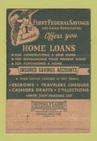Matchbook Cover - 1st Federal Savings Bank Beverly Hills CA 40 Strike