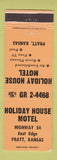 Matchbook Cover - Holiday House Motel Pratt KS