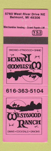 Matchbook Cover - Westwood Ranch Belmont MI