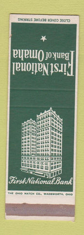 Matchbook Cover - First National Bank Omaha NE SAMPLE