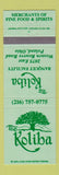 Matchbook Cover - Koliba Restaurant Poland OH