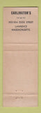 Matchbook Cover - Jockey Underwear Earlington's Lawrence MA WEAR