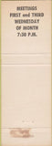 Matchbook Cover - Matchbook Cover Moose Lodge Middletown PA pink