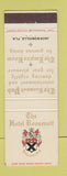 Matchbook Cover - Hotel Roosevelt Jacksonville FL