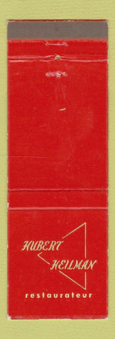 Matchbook Cover - Hubert Heilman food Fort Lauderdale Clearwater FL Lorain OH