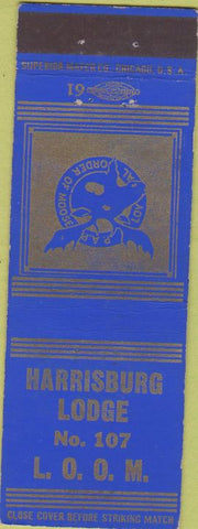 Matchbook Cover - Matchbook Cover Moose Lodge Harrisburg PA