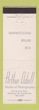 Matchbook Cover - Arthur Odell Photography Oakland CA