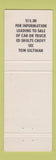 Matchbook Cover - Ed Shults Chevrolet Jamestown NY