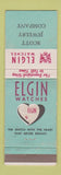 Matchbook Cover - Elgin Watches Scott Jewelry