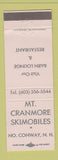 Matchbook Cover - Mount Cranmore Skimobiles North Conway NH
