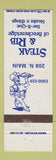 Matchbook Cover - Steak and Rib Breckenridge Colorado?