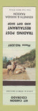 Matchbook Cover - Trading Post Restaurant Gift Shop Kit Carson Colorado