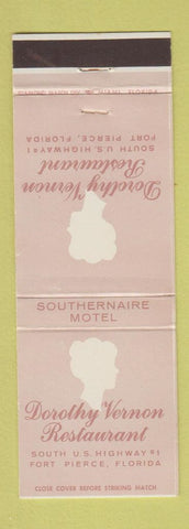 Matchbook Cover - Dorothy Vernon Restaurant Fort Pierce FL