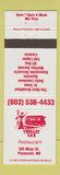 Matchbook Cover - Trolley Car Restaurant Plymouth NH
