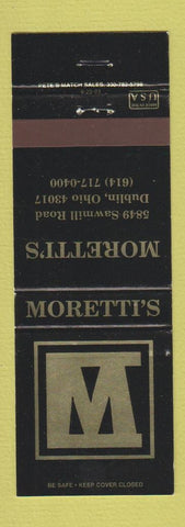 Matchbook Cover - Moretti's Dublin OH
