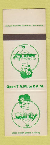 Matchbook Cover - Quincy Restaurant Grand Junction Colorado girlie