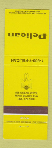 Matchbook Cover - Pelican Miami Beach FL
