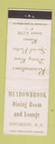 Matchbook Cover - Meadowbrook Dining Room Lounge Portsmouth NH DD Bean