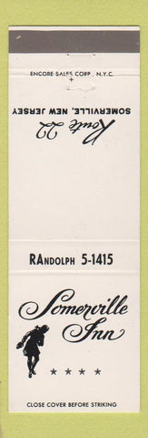 Matchbook Cover - Somerville Inn NJ