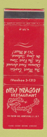 Matchbook Cover - New Dragon Chinese Restaurant Hempstead LI NY