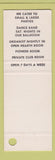 Matchbook Cover - Del Monty's Steak House Greensboro NC SAMPLE